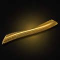 Gold Curved Wave Comb
